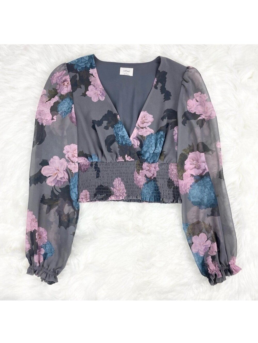 ARITZIA Wilfred Wistful Blouse Size M